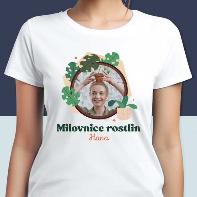 Fotka A Textem: Milovnice Rostlin - Damské Tričko