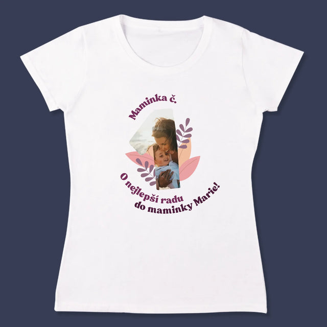 Fotka A Textem: Maminka Č. 1 - Damské Tričko