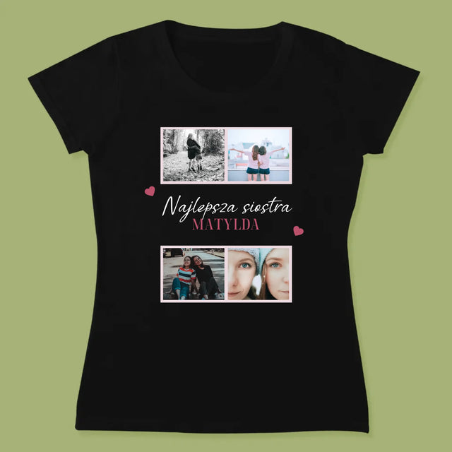 Fotokoláž: Nejlepší Sestra - Damské Tričko