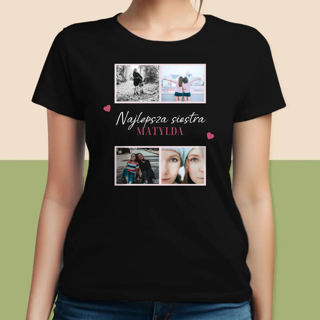 Fotokoláž: Nejlepší Sestra - Damské Tričko