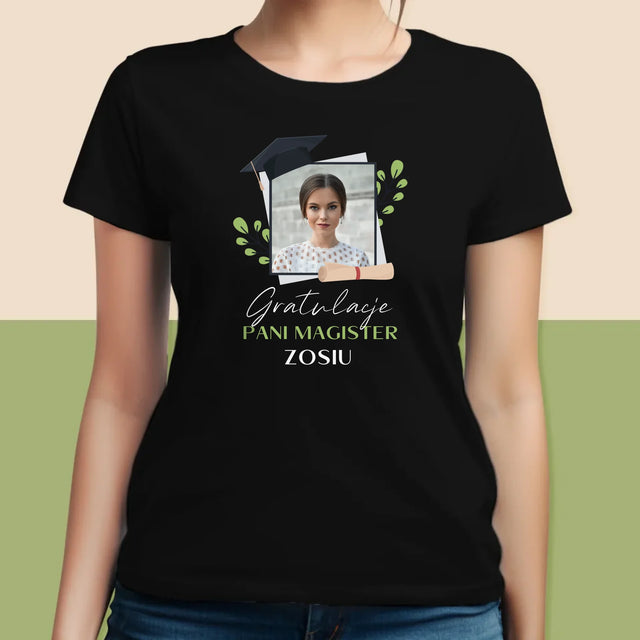 Fotka A Textem: Gratulujeme Paní Magisterko - Damské Tričko