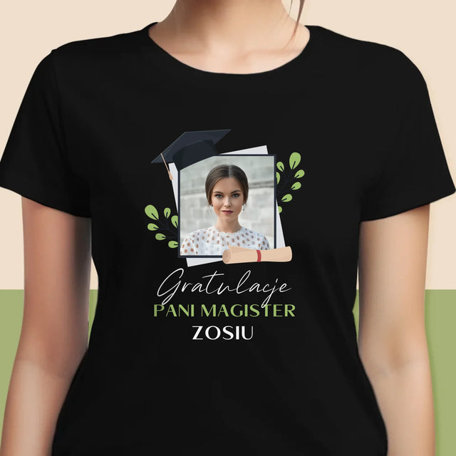 Fotka A Textem: Gratulujeme Paní Magisterko - Damské Tričko