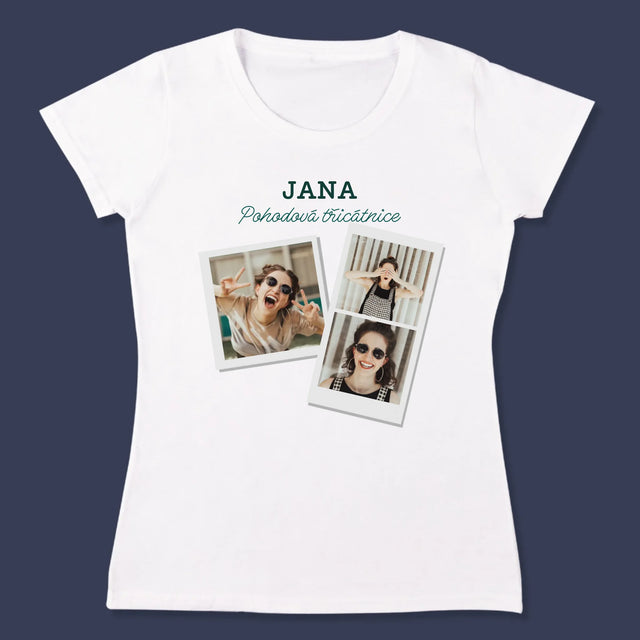 Fotokoláž: Pohodová Třicátnice - Damské Tričko