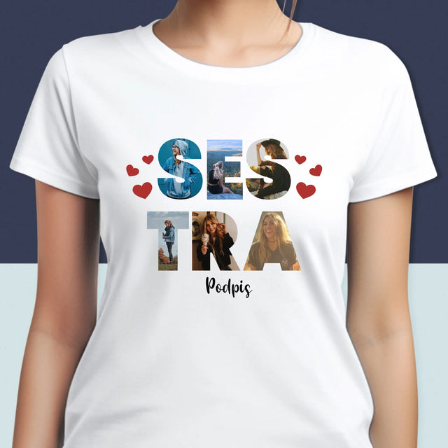 Slovo Z Fotek: Sestra Z Tvých Fotek - Damské Tričko
