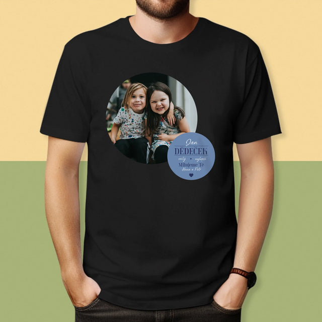 Fotokoláž: Milý Dědečku - Pánské Tričko