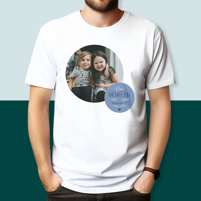 Fotokoláž: Milý Dědečku - Pánské Tričko