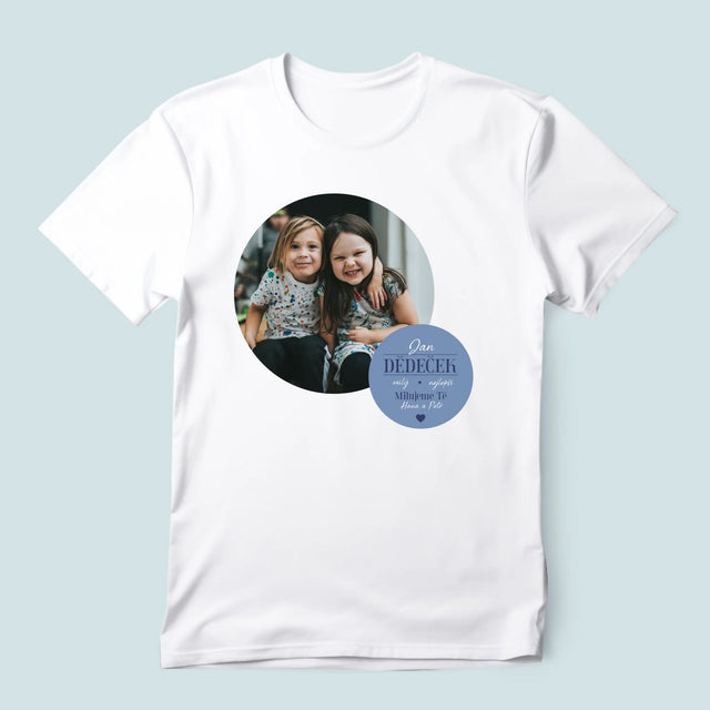 Fotokoláž: Milý Dědečku - Pánské Tričko