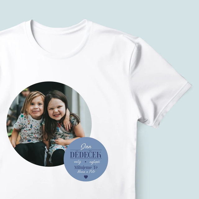 Fotokoláž: Milý Dědečku - Pánské Tričko