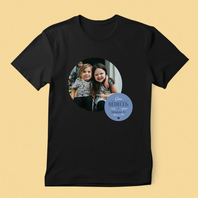 Fotokoláž: Milý Dědečku - Pánské Tričko