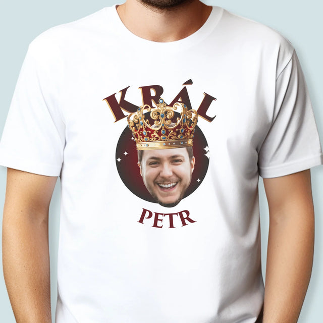 Fotka A Textem: Král Fotka - Pánské Tričko