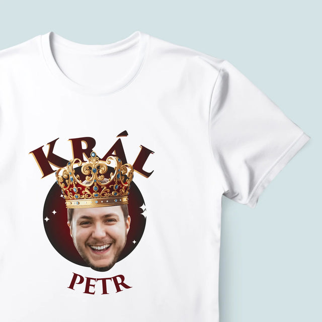 Fotka A Textem: Král Fotka - Pánské Tričko