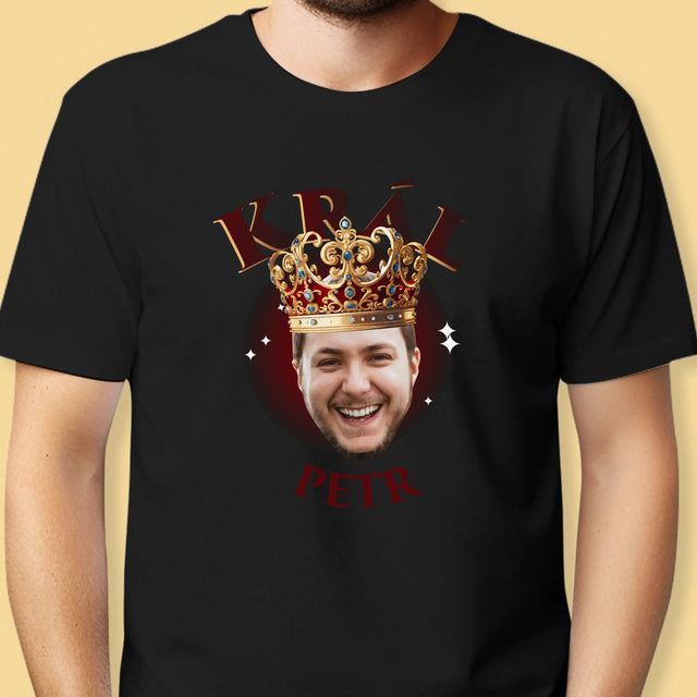 Fotka A Textem: Král Fotka - Pánské Tričko