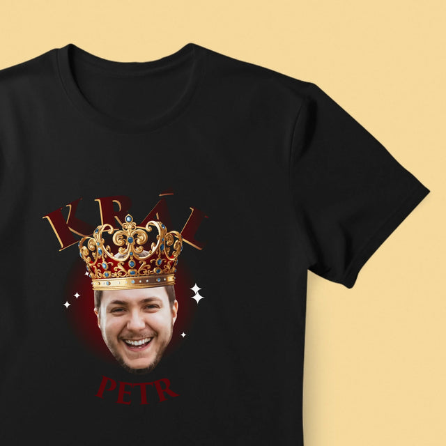 Fotka A Textem: Král Fotka - Pánské Tričko