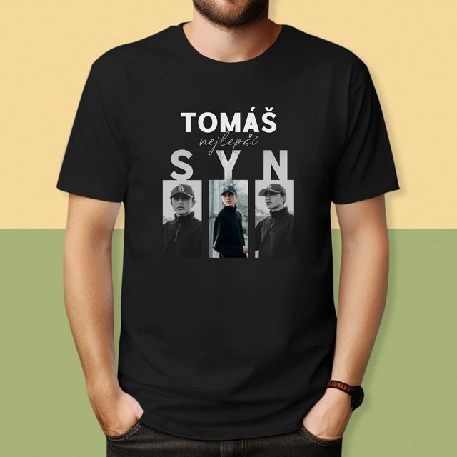 Fotokoláž: Nejlepší Syn - Pánské Tričko