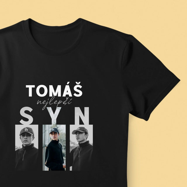 Fotokoláž: Nejlepší Syn - Pánské Tričko