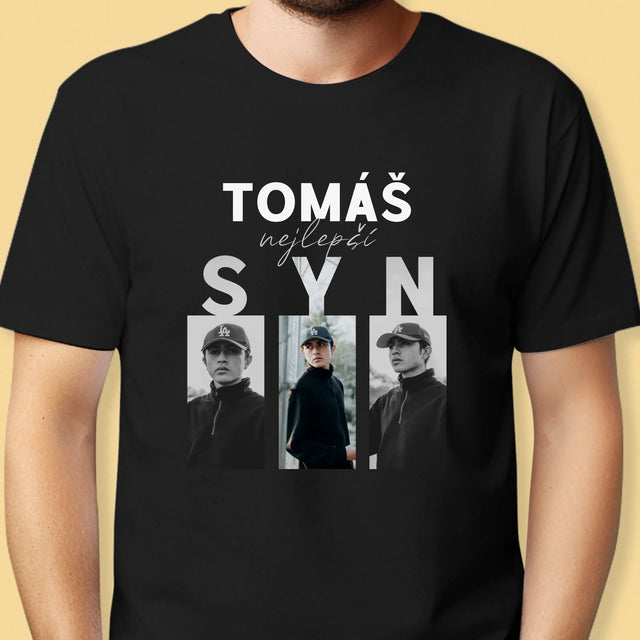 Fotokoláž: Nejlepší Syn - Pánské Tričko