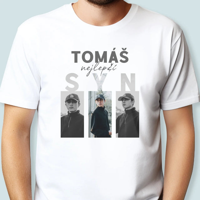 Fotokoláž: Nejlepší Syn - Pánské Tričko