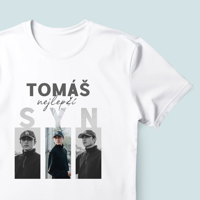 Fotokoláž: Nejlepší Syn - Pánské Tričko
