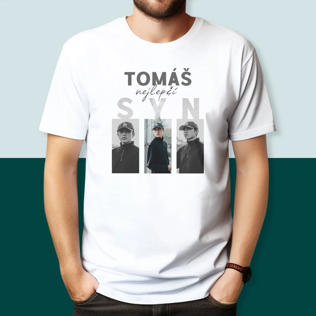 Fotokoláž: Nejlepší Syn - Pánské Tričko