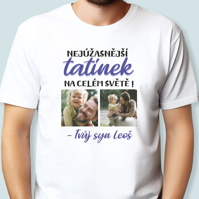 Fotokoláž: Tatínek - Pánské Tričko