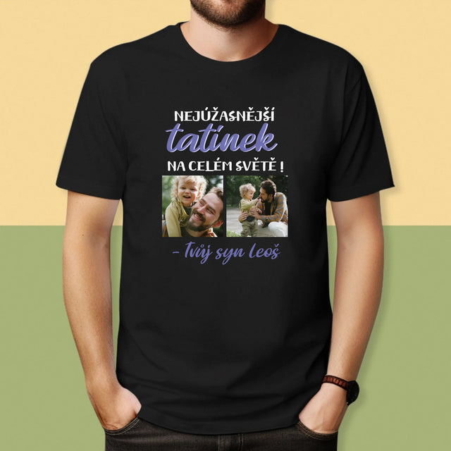 Fotokoláž: Tatínek - Pánské Tričko