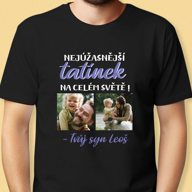 Fotokoláž: Tatínek - Pánské Tričko