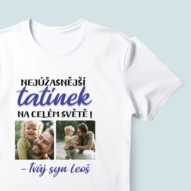 Fotokoláž: Tatínek - Pánské Tričko