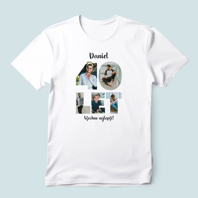 Slovo Z Fotek: 40 Let Z Tvých Fotek - Pánské Tričko