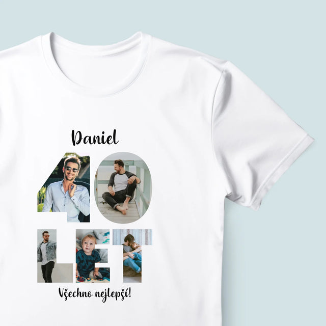 Slovo Z Fotek: 40 Let Z Tvých Fotek - Pánské Tričko