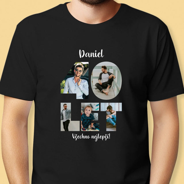 Slovo Z Fotek: 40 Let Z Tvých Fotek - Pánské Tričko