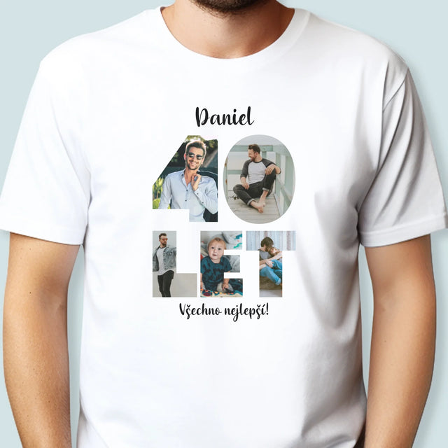 Slovo Z Fotek: 40 Let Z Tvých Fotek - Pánské Tričko