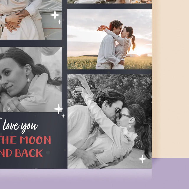 Fotokoláž: To The Moon And Back - Plakát
