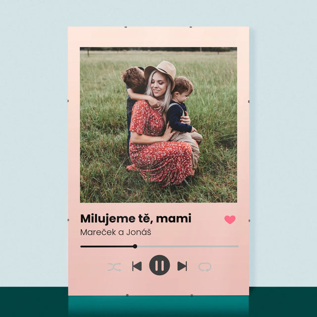 Fotka A Textem: Milujeme Tě, Mami - Plakát
