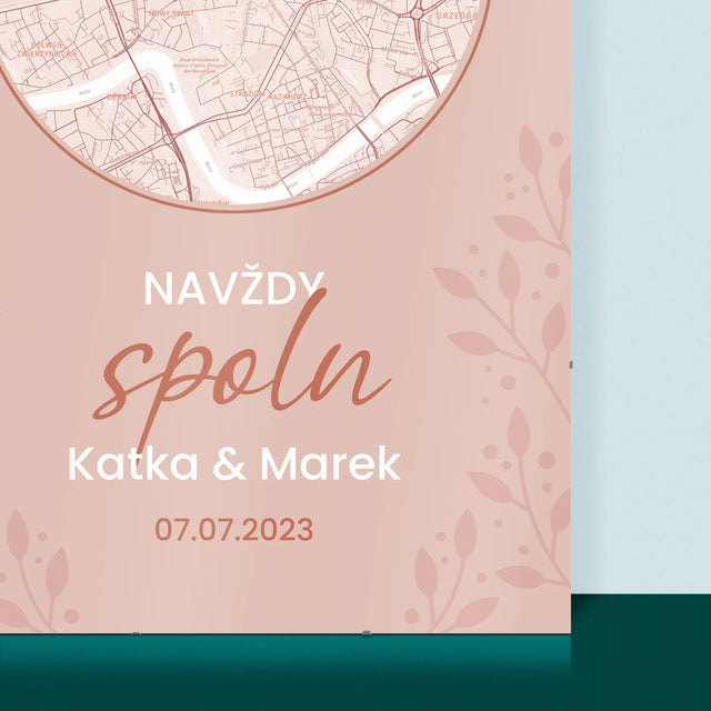 Mapa Města: Navždy Spolu - Mapa Města - Plakát