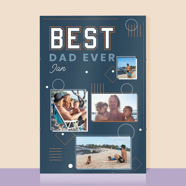 Fotokoláž: Best Dad Ever - Plakát