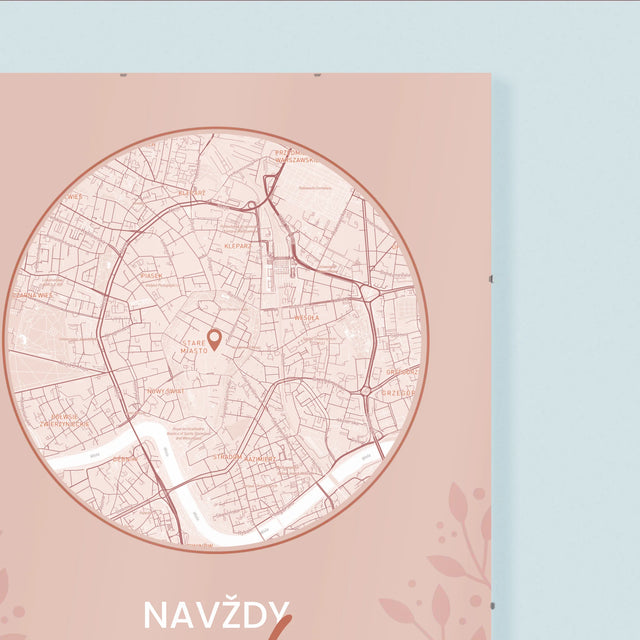 Mapa Města: Navždy Spolu - Mapa Města - Plakát