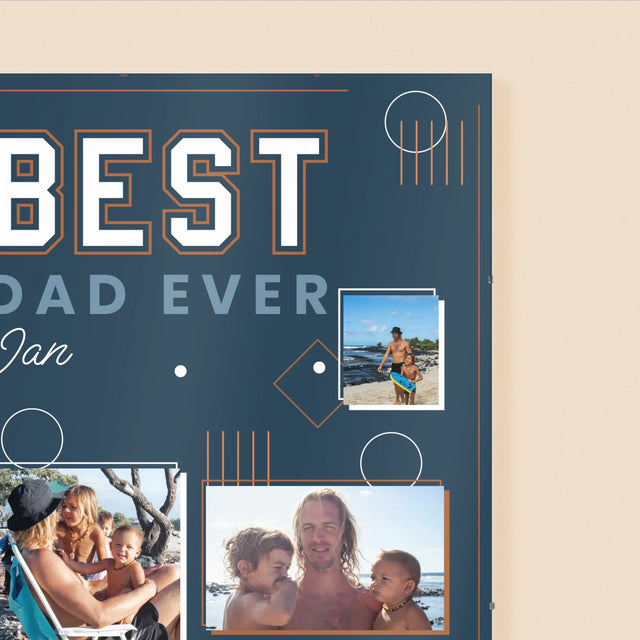 Fotokoláž: Best Dad Ever - Plakát