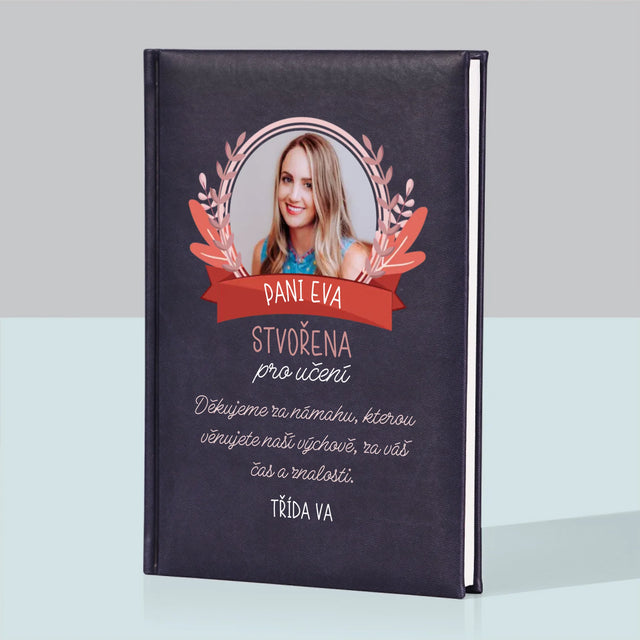 Fotka A Textem: Stvořena Pro Učení - Zápisník