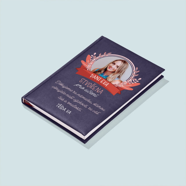 Fotka A Textem: Stvořena Pro Učení - Zápisník