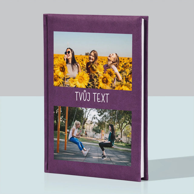 Fotokoláž: 2 Fotky A Nápis - Zápisník