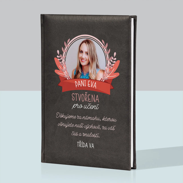 Fotka A Textem: Stvořena Pro Učení - Zápisník