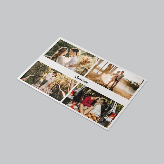 Fotokoláž: 4 Fotky A Nápis - Podložka Na Psací Stůl