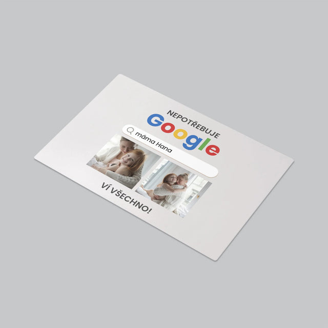 Fotokoláž: Nepotřebuji Google - Podložka Na Psací Stůl