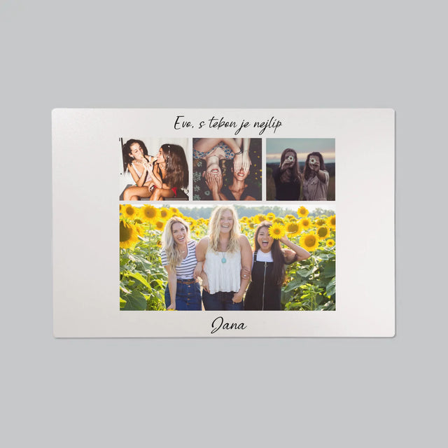 Fotokoláž: Nejlepší Kamarádka - Podložka Na Psací Stůl