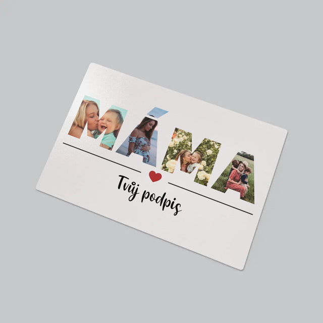 Slovo Z Fotek: Máma Z Fotek - Podložka Na Psací Stůl