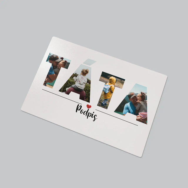 Slovo Z Fotek: Táta Z Tvých Fotek - Podložka Na Psací Stůl