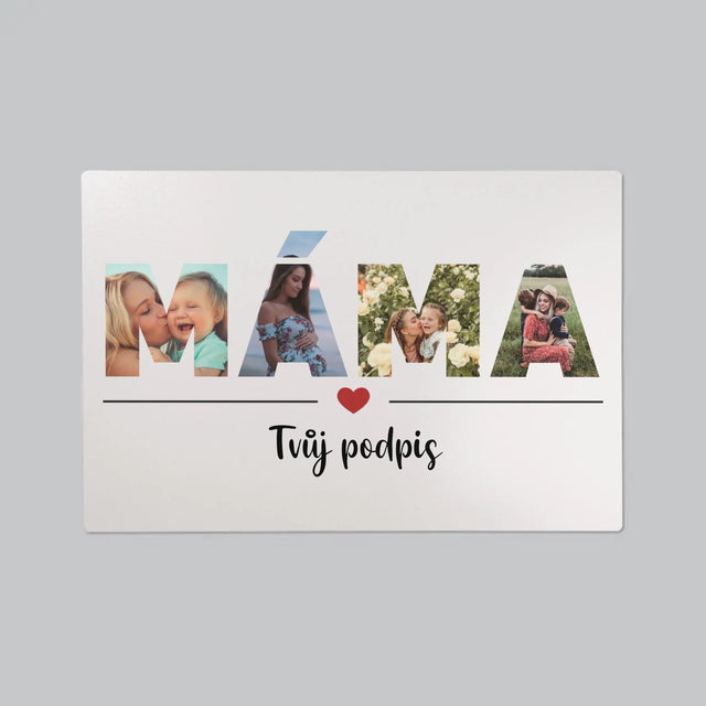 Slovo Z Fotek: Máma Z Fotek - Podložka Na Psací Stůl