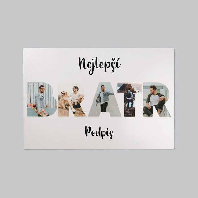 Slovo Z Fotek: Bratr Z Tvých Fotek - Podložka Na Psací Stůl