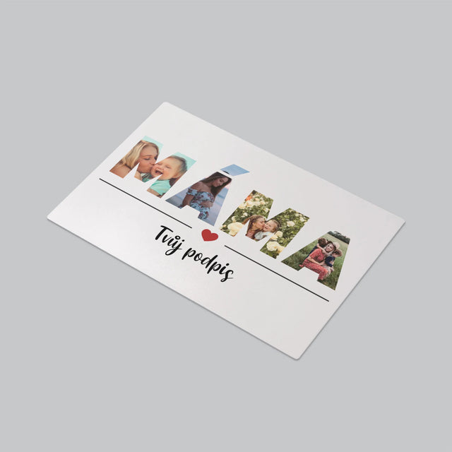 Slovo Z Fotek: Máma Z Fotek - Podložka Na Psací Stůl