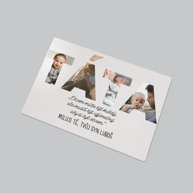 Slovo Z Fotek: Můj Výjimečný Tatínek - Podložka Na Psací Stůl